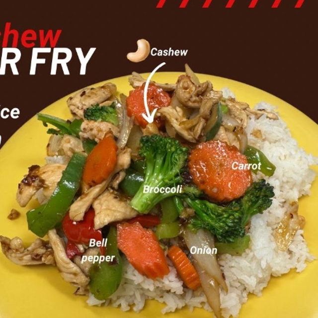 Cashew Gai (Thai Kun Pow).