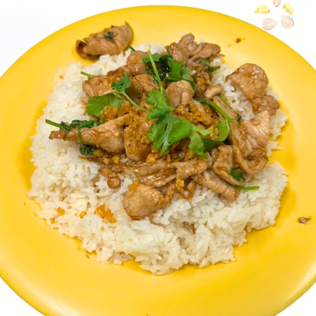 Garlic stir-fry.